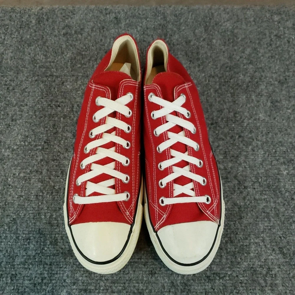 Vintage Converse Chuck Taylor Shoes Men Size 12 Red Sneakers Casual All Star Low